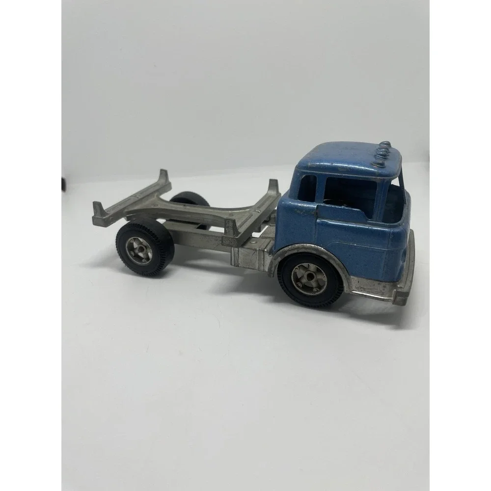 Hubley #1490 vintage Log Truck Rolls Great‎ And Bed Is Nice BLUE